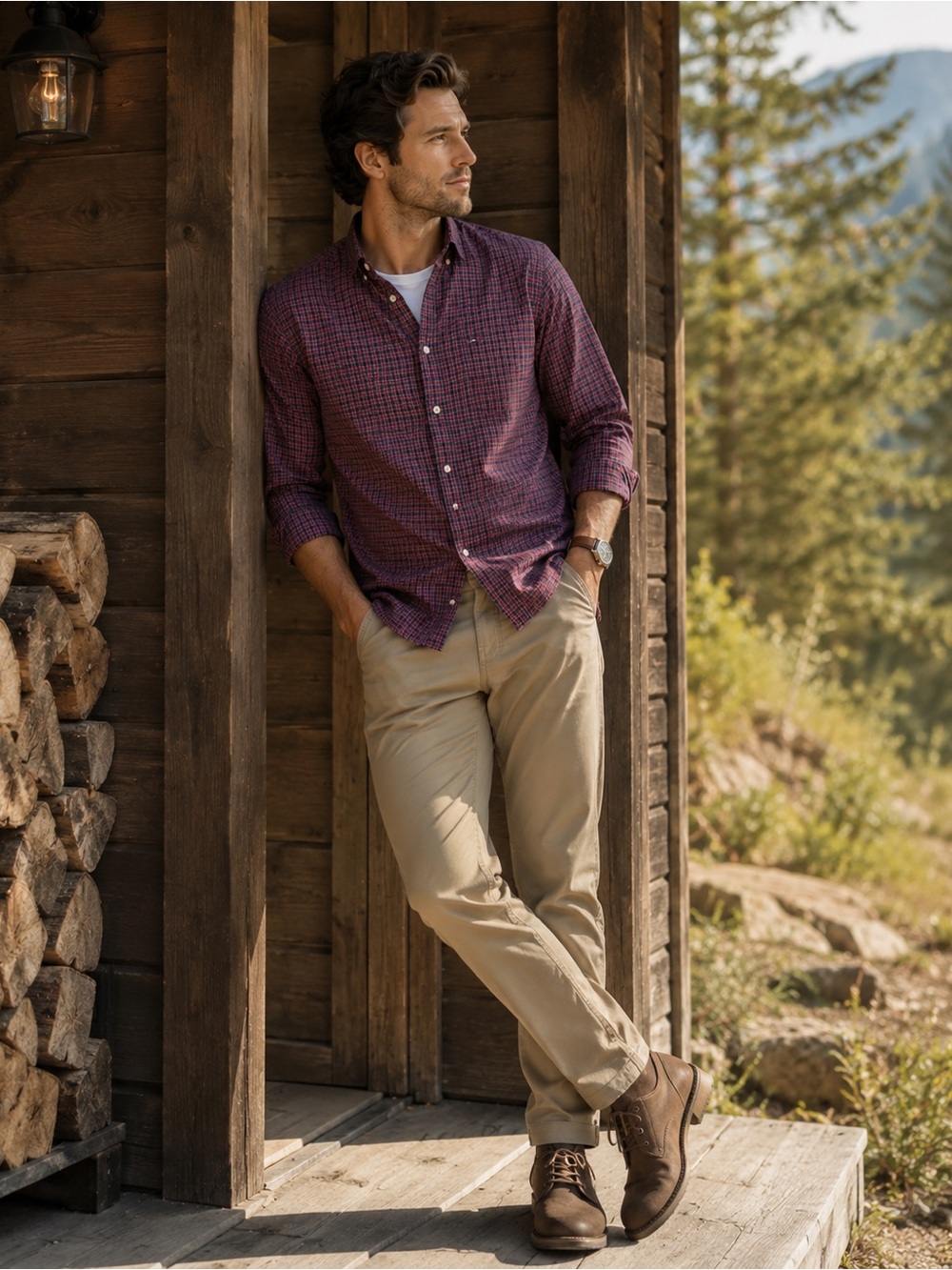 Tommy Hilfiger Plaid Button Down